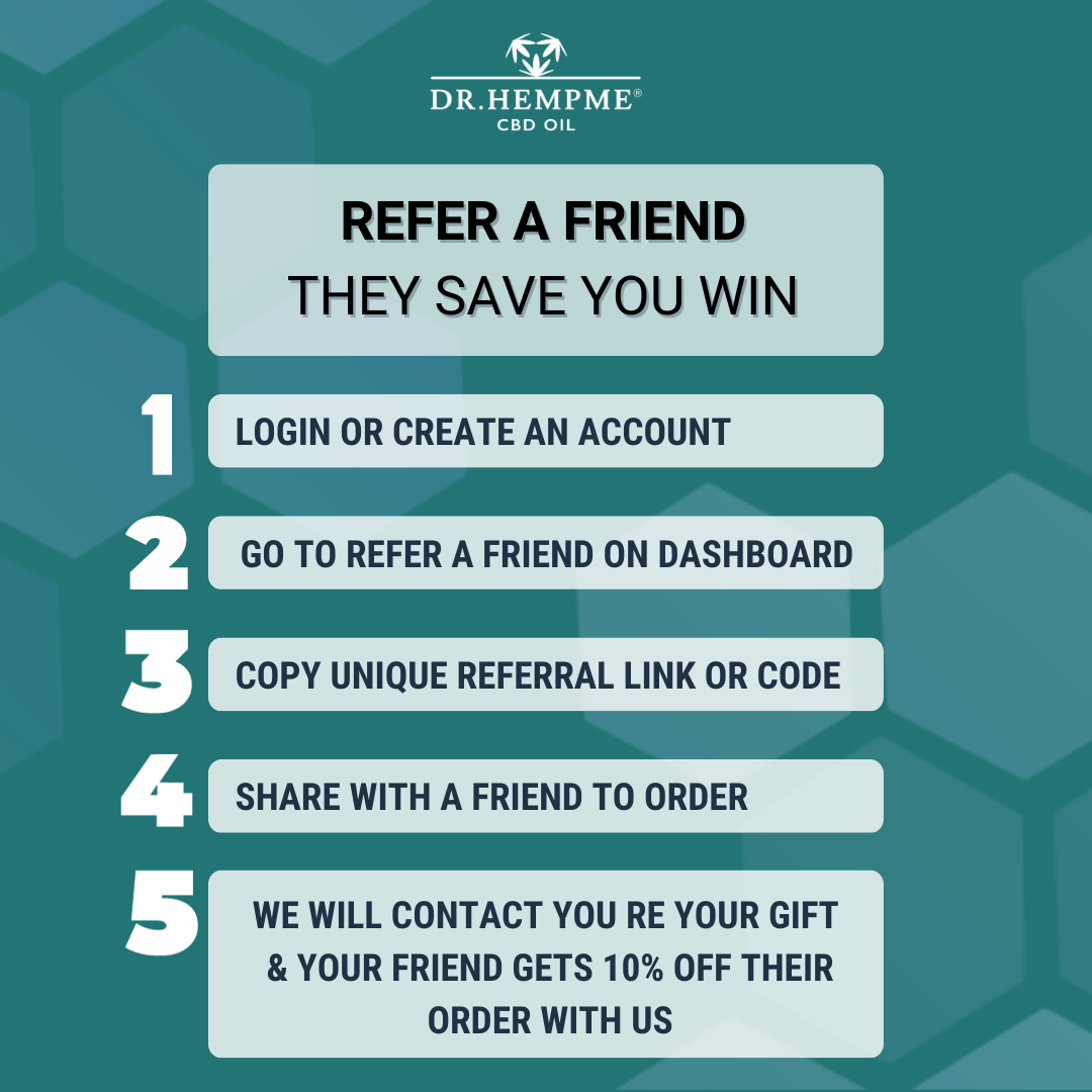 FREE CBD: Refer A Friend to Dr. Hemp Me | Dr. Hemp Me®