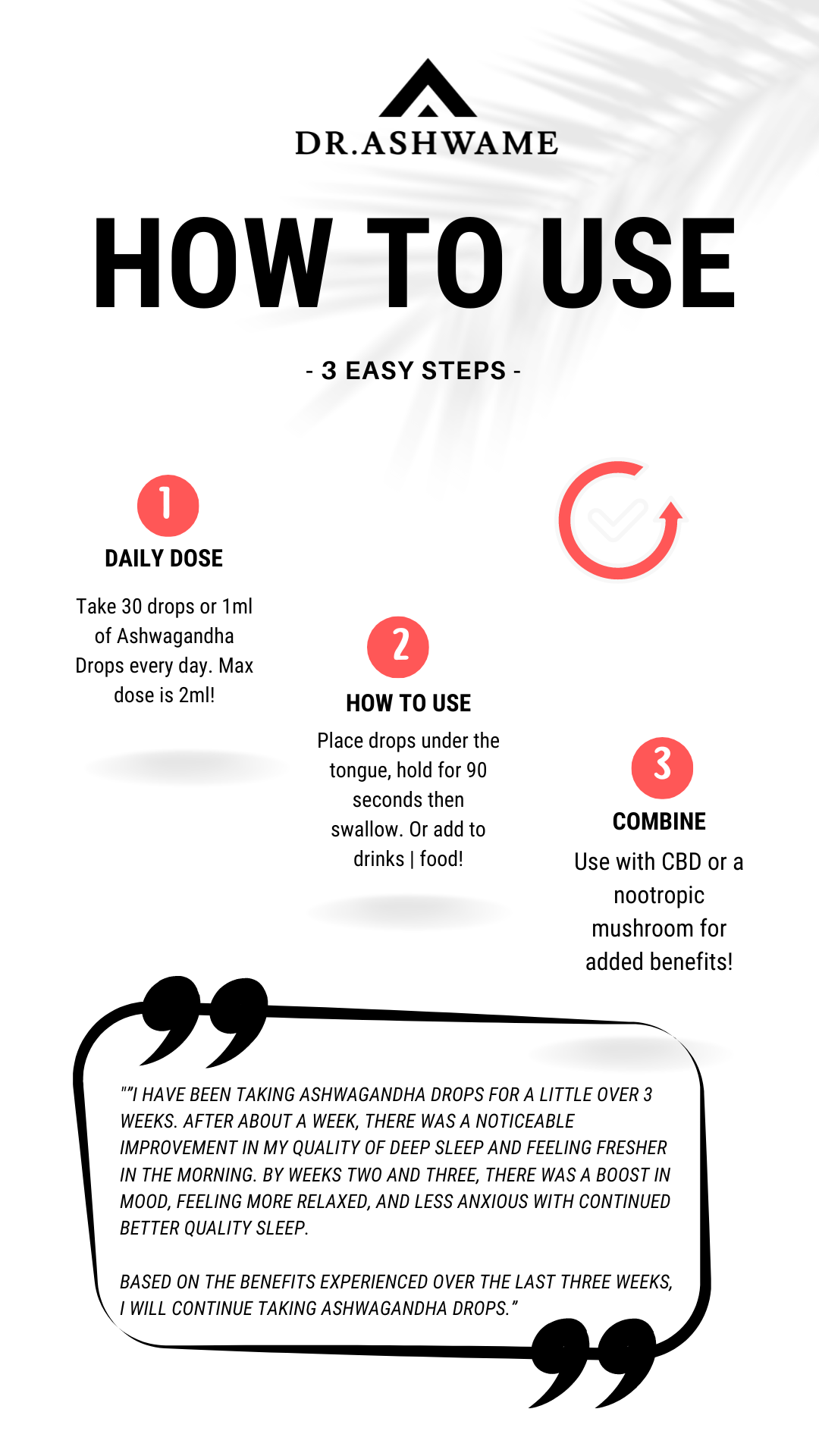 HOW TO USE ASHWA TRANSPARENT